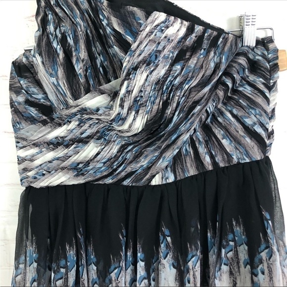 TIBI Silk Chiffon One Shoulder Dress - Picture 6 of 9